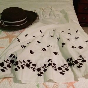 Halter dress with matching hat